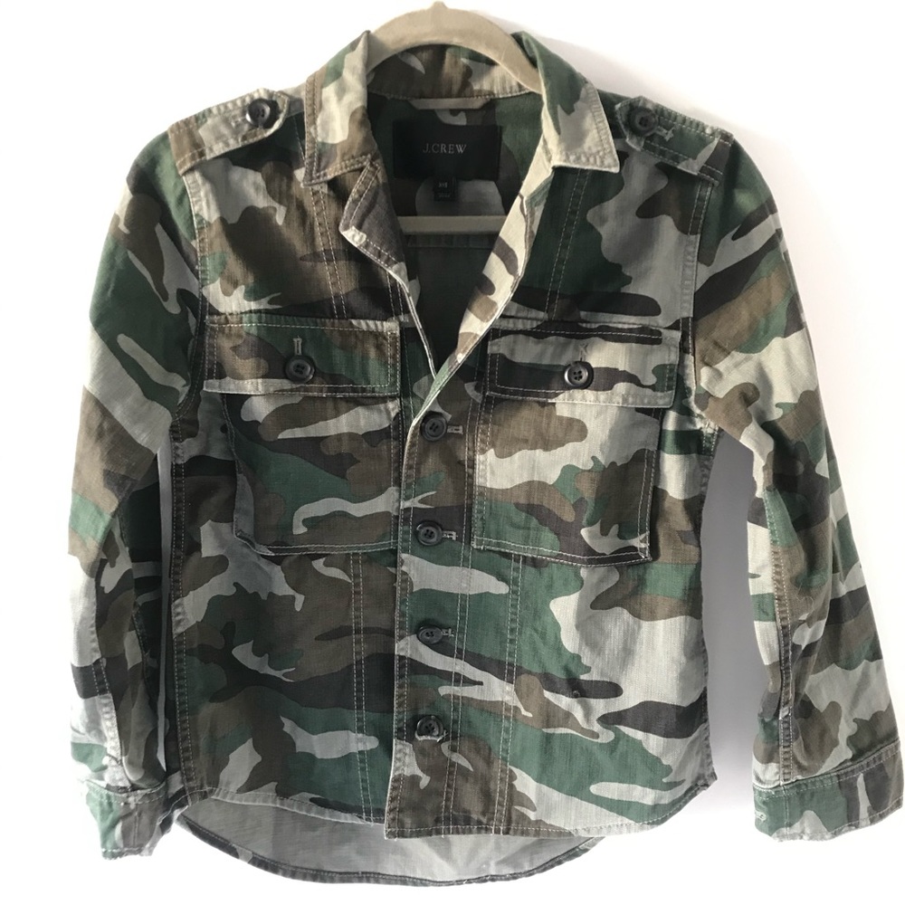 J. Crew Camo Utility Jacket